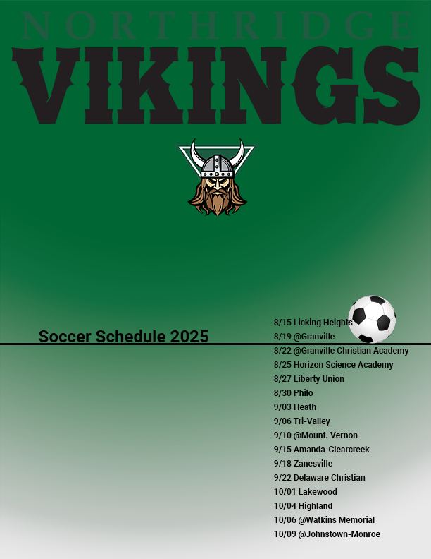 Northridge Vikings Soccer Schedule 2025